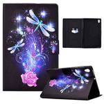 For Lenovo Tab M10 HD 2ND X306X Electric Pressed TPU Leather Tablet Case(Butterfly)