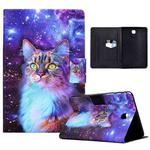 For Samsung Galaxy Tab A 8.0 2015 Electric Pressed TPU Leather Tablet Case(Star Cat)