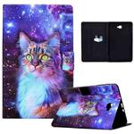 For Samsung Galaxy Tab A 10.1 2016 Electric Pressed TPU Leather Tablet Case(Star Cat)