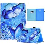 For Samsung Galaxy Tab A 8.0 T350 Sewing Pen Slot Leather Tablet Case(Butterflies)