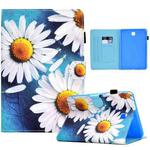 For Samsung Galaxy Tab A 8.0 T350 Sewing Pen Slot Leather Tablet Case(Sunflower)
