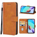 Leather Phone Case For Xiaomi Redmi 10 2022(Brown)