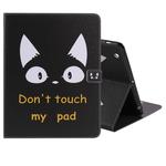 Colored Drawing Pattern Horizontal Flip PU Leather Case with Holder & Card Slots & Wallet & Sleep / Wake-up Function(Cat Ears)