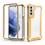 For Samsung Galaxy S22 5G Double-Sided Full Coverage TPU + Acrylic Phone Case(Gold)