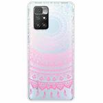 For Xiaomi Redmi 10 Gradient Lace Transparent TPU Phone Case(Gradient Pink)