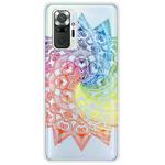 For Xiaomi Redmi Note 10 Pro 4G Gradient Lace Transparent TPU Phone Case(Whirlwind Colorful)