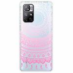 For Xiaomi Redmi Note 11 Pro / 11 Pro+ Gradient Lace Transparent TPU Phone Case(Gradient Pink)