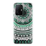 For Xiaomi Mi 11T Gradient Lace Transparent TPU Phone Case(Green White)