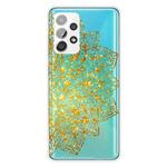 For Samsung Galaxy A32 5G Gradient Lace Transparent TPU Phone Case(Gold)