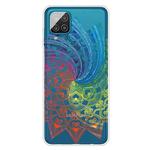 For Samsung Galaxy A42 5G Gradient Lace Transparent TPU Phone Case(Whirlwind Colorful)