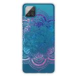 For Samsung Galaxy M32 4G Gradient Lace Transparent TPU Phone Case(Purple Blue Red)