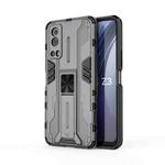 For vivo iQOO Z3 5G Supersonic PC + TPU Shock-proof Phone Case with Holder(Grey)