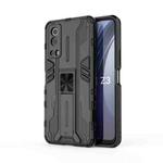 For vivo iQOO Z3 5G Supersonic PC + TPU Shock-proof Phone Case with Holder(Black)