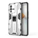 For vivo S12 Pro Supersonic PC + TPU Shock-proof Phone Case with Holder(Silver)
