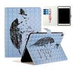 For iPad 10.5 / 10.2 Colored Drawing Horizontal Flip Leather with Holder & Card Slot & Wallet Sleep / Wake-up Function(Canada Goose Feather)
