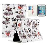 For iPad 2 / 3 / 4 Colored Drawing Horizontal Flip Leather with Holder & Card Slot & Wallet Sleep / Wake-up Function(Crown Dog)