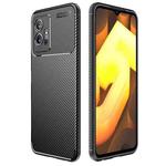 For vivo iQOO U5 / T1 India / Y75 5G / Y55 5G Taiwan Carbon Fiber Texture Shockproof TPU Phone Case(Black)