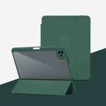 Magnetic Split Leather Smart Tablet Case For iPad Pro 11 2018(Dark Green)