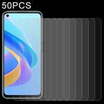 50 PCS 0.26mm 9H 2.5D Tempered Glass Film For OPPO A76
