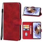 Leather Phone Case For Motorola Moto G22(Red)