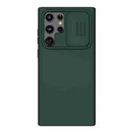 For Samsung Galaxy S22 Ultra 5G NILLKIN CamShield Liquid Silicone + PC Phone Case(Green)