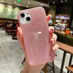 TPU Glitter All-inclusive Shockproof Protective Phone Case For iPhone 13(Pink)