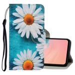 For Galaxy A51 3D Colored Drawing Horizontal Flip PU Leather Case with Holder & Card Slots & Wallet(Chrysanthemum)