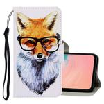 For Galaxy A71 3D Colored Drawing Horizontal Flip PU Leather Case with Holder & Card Slots & Wallet(Fox)