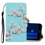 For Huawei Y5 2018 3D Colored Drawing Horizontal Flip PU Leather Case with Holder & Card Slots & Wallet(Magnolia)