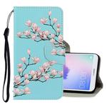 For Huawei Enjoy 7S 3D Colored Drawing Horizontal Flip PU Leather Case with Holder & Card Slots & Wallet(Magnolia)