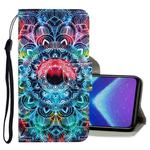 For Huawei Honor 8X 3D Colored Drawing Horizontal Flip PU Leather Case with Holder & Card Slots & Wallet(Mandala)