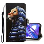 For Huawei Honor 9X 3D Colored Drawing Horizontal Flip PU Leather Case with Holder & Card Slots & Wallet(Down Jacket Cat)