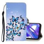 For Huawei Honor 9X 3D Colored Drawing Horizontal Flip PU Leather Case with Holder & Card Slots & Wallet(Multiple Butterflies)