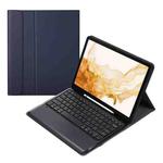 A800B Split Bluetooth Keyboard Leather Case with Holder & Pen Slot For Samsung Galaxy Tab S8+ X800(Blue)