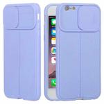 Litchi Texture Sliding Camshield TPU Protective Phone Case For iPhone 6 Plus(Light Purple)