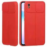 For Xiaomi Redmi 9A Litchi Texture Sliding Camshield TPU Protective Phone Case(Red)