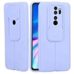 For Xiaomi Redmi Note 8 Pro Litchi Texture Sliding Camshield TPU Protective Phone Case(Light Purple)