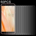 50 PCS 0.26mm 9H 2.5D Tempered Glass Film For Sharp Aquos Sense3 Lite