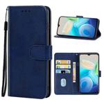 Leather Phone Case For vivo Y10 t1(Blue)