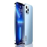 Stainless Steel Frame + PC Phone Case For iPhone 12 Pro(Blue)