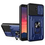 For Nokia C1 Sliding Camshield Card Phone Case(Blue)
