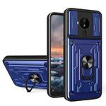 For Nokia C30 Sliding Camshield Card Phone Case(Blue)