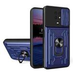 For Nokia G10 Sliding Camshield Card Phone Case(Blue)