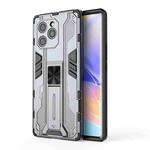 For Honor 60 SE Supersonic PC + TPU Phone Case with Holder(Grey)