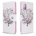 For Galaxy A51 Colored Drawing Pattern Horizontal Flip Leather Case with Holder & Card Slots & Wallet(Little Tree)