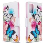 For Galaxy S20 Ultra Colored Drawing Pattern Horizontal Flip Leather Case with Holder & Card Slots & Wallet(Butterfly)