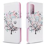 For Galaxy S20 Colored Drawing Pattern Horizontal Flip Leather Case with Holder & Card Slots & Wallet(Little Tree)