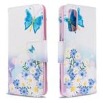 For Galaxy S20 Colored Drawing Pattern Horizontal Flip Leather Case with Holder & Card Slots & Wallet(Pansy)