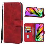 Leather Phone Case For BLU G91 Max(Red)