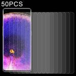 50 PCS 0.26mm 9H 2.5D Tempered Glass Film For OPPO Find X5 Pro